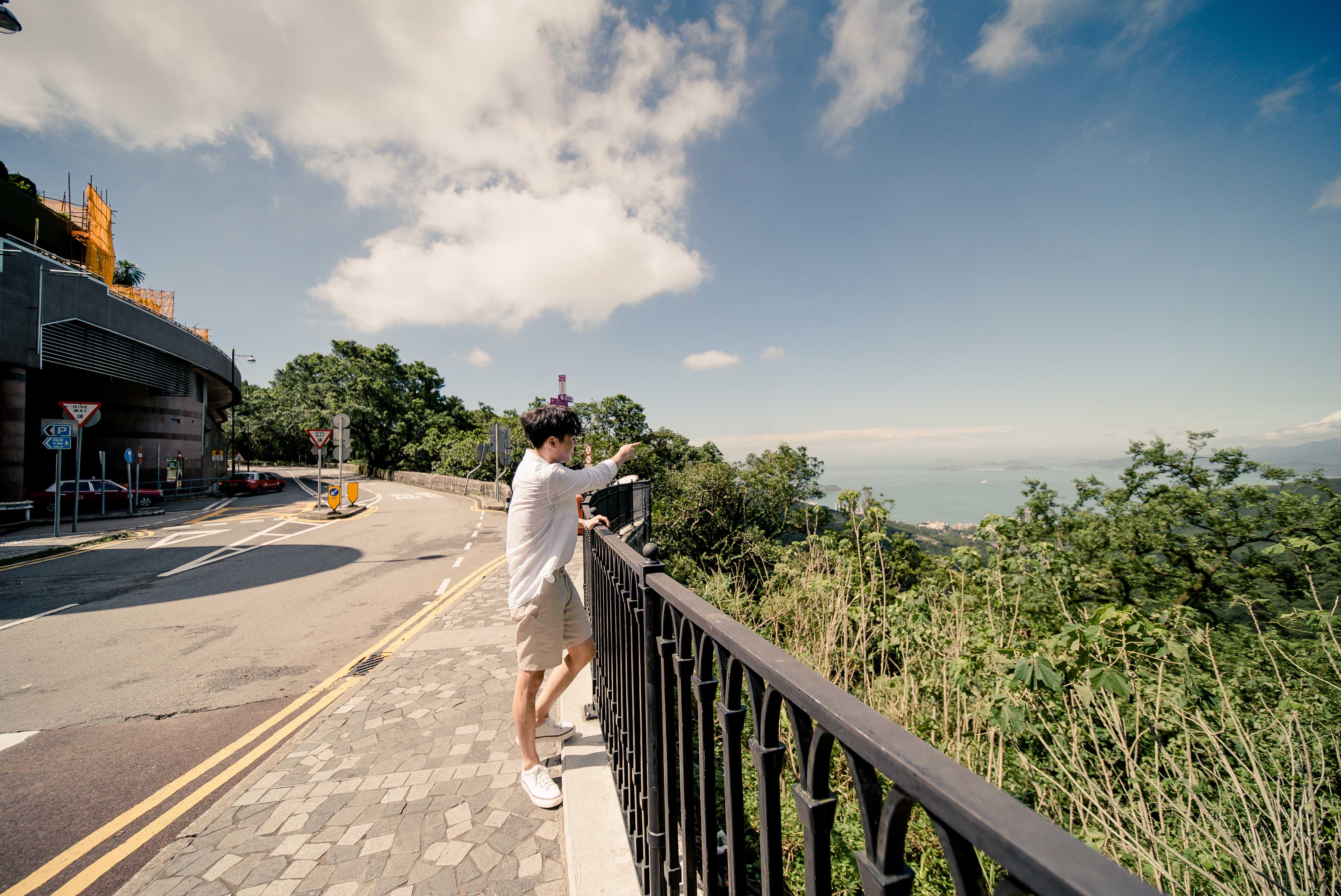 Kang Ha Neul on Victoria Peak